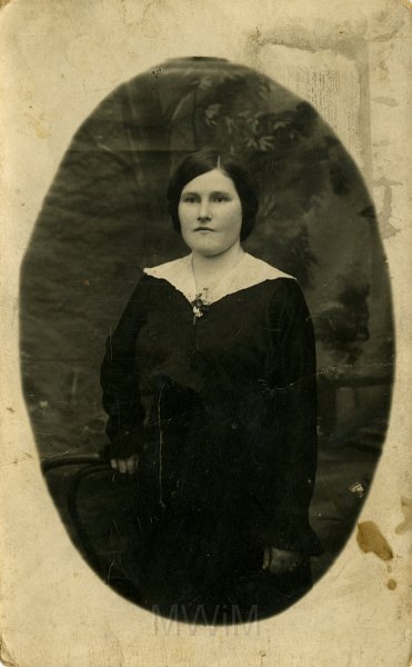 KKE 4843.jpg - Fot. Portret. Maria Jarzynowska (z domu Giedrojć) – II żona Karola Jarzynowskiego, Wilno, lata 20-te XX wieku.